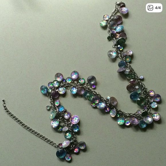 Aurora borealis multicolor iridescent Weiss like Necklace - Picture 14 of 14